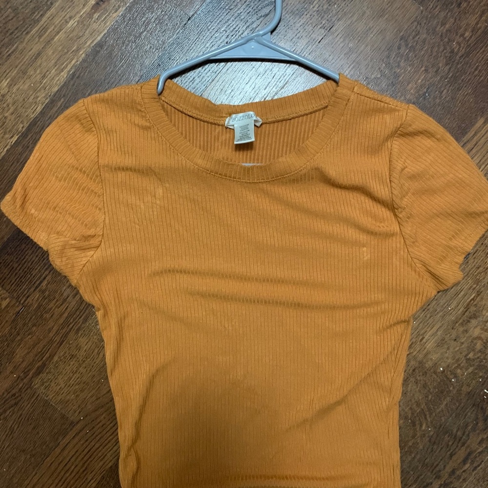 Mustard Crop top